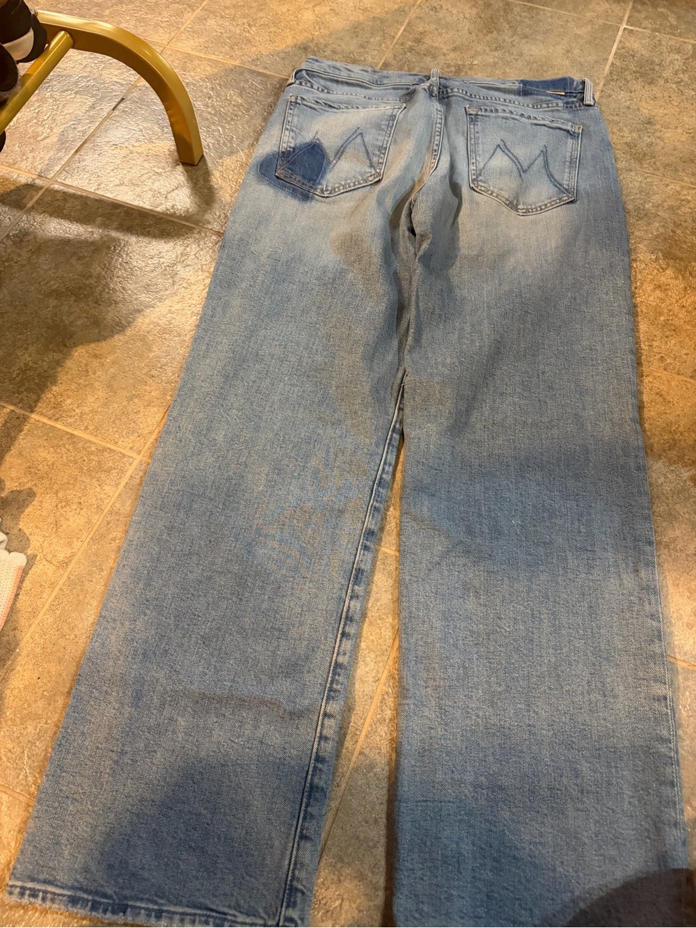 Light Blue women’s Straight-Leg Jeans mother superior